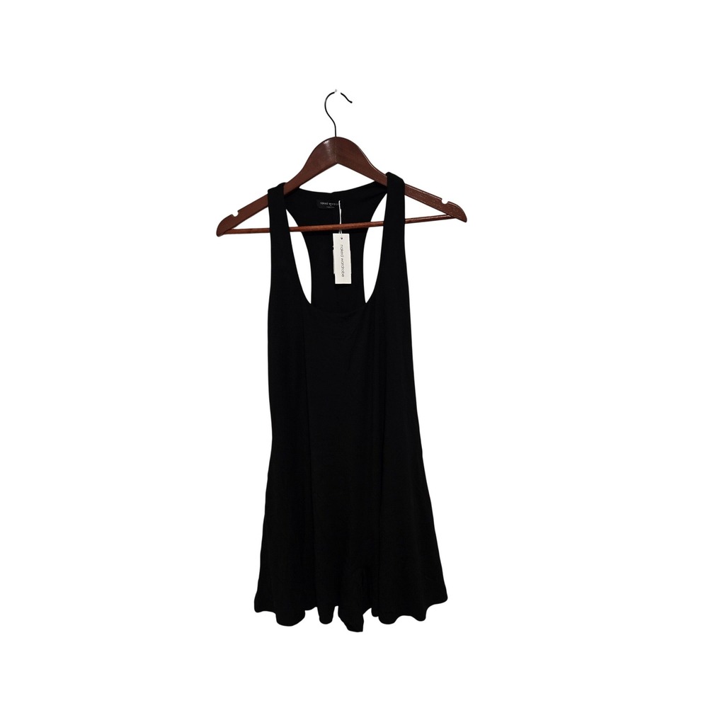 Naked Wardrobe Women Mini Romper Black Racerback Scoop Neck NW-J5756-H Medium - Picture 2 of 7
